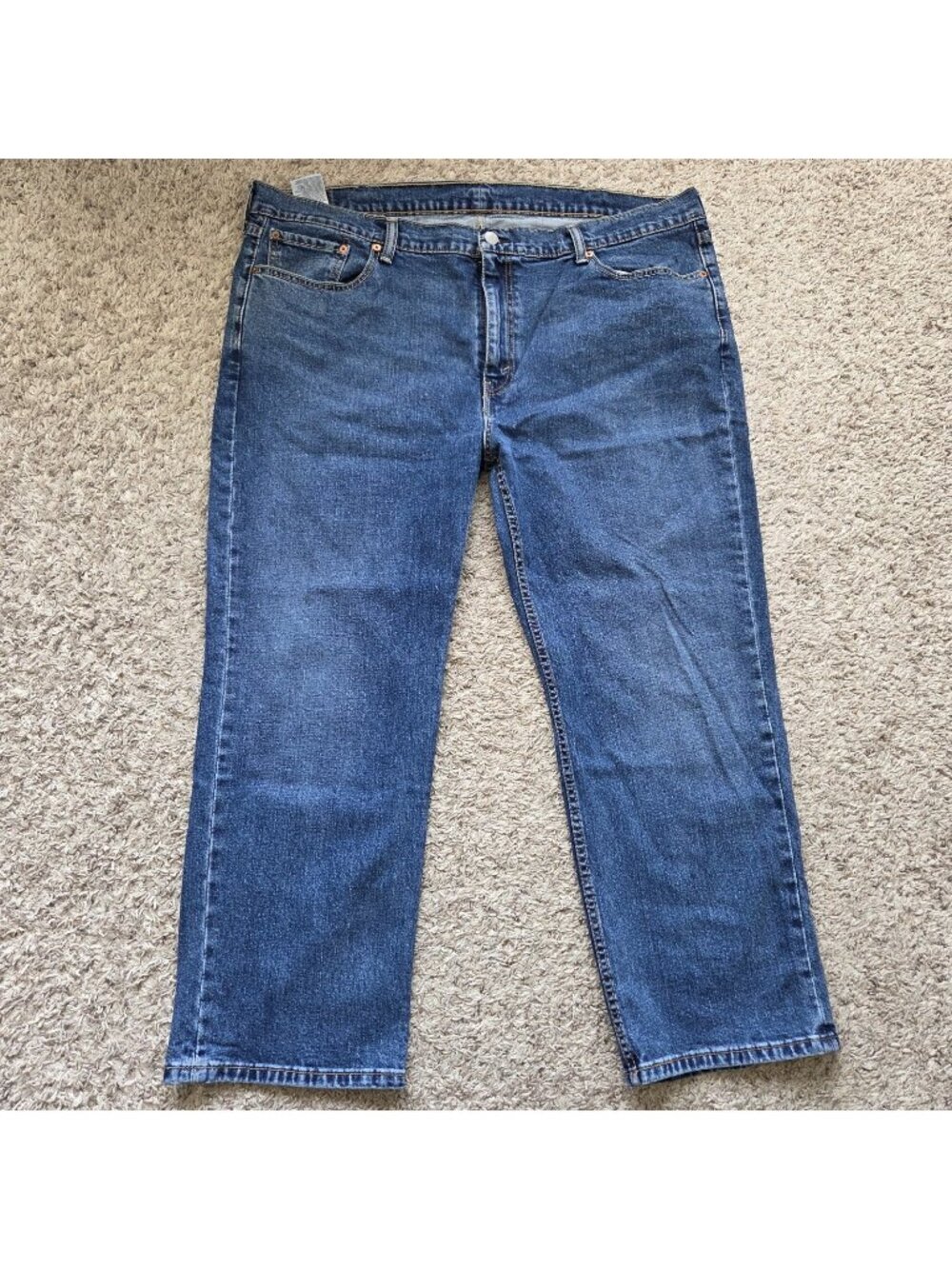 Levis 514 Jeans Mens 48x28 Tag 48x30 Straight Denim Dark Wash
